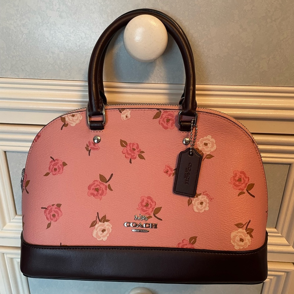 Coach Floral Print Handbag